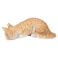 thumbnail image 2 of Statue d'Animal de Décoration de Jardin Chat Regardant par-Dessus le Rebord - Tabby Orange, 2 of 5