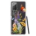 thumbnail image 1 of MUNDAZE Samsung Galaxy Note 20 Yellow Purple Spring Flowers Butterflies Floral Shockproof Clear Hybrid Protective Phone Case Cover, 1 of 6