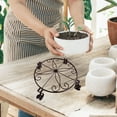 thumbnail image 3 of XZNGL Iron Art Small Flower Stand, Single Layer Desktop, Floor Standing Flower Pot Stand, Potted Flower Stand, 3 of 6
