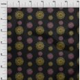 thumbnail image 2 of oneOone Viscose Jersey Fabric Spiral & Floral Block Printed Craft Fabric BTY 60 Inch Wide, 2 of 4