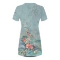 thumbnail image 4 of Cameland Robe d'Été pour Femme, Mode Bord de Mer, Décontractée, Imprimée, à Manches Courtes, à Col Rond, 4 of 4
