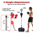 thumbnail image 3 of Goplus Sac de Frappe Autoportant avec Support Gants de Boxe pour Adultes Enfants Ajustable, 3 of 10