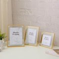 thumbnail image 2 of tredstone Creative Nordic Metal Glass Photo Frame Crafts Home Desktop Bedroom Decors S Golden, 2 of 8