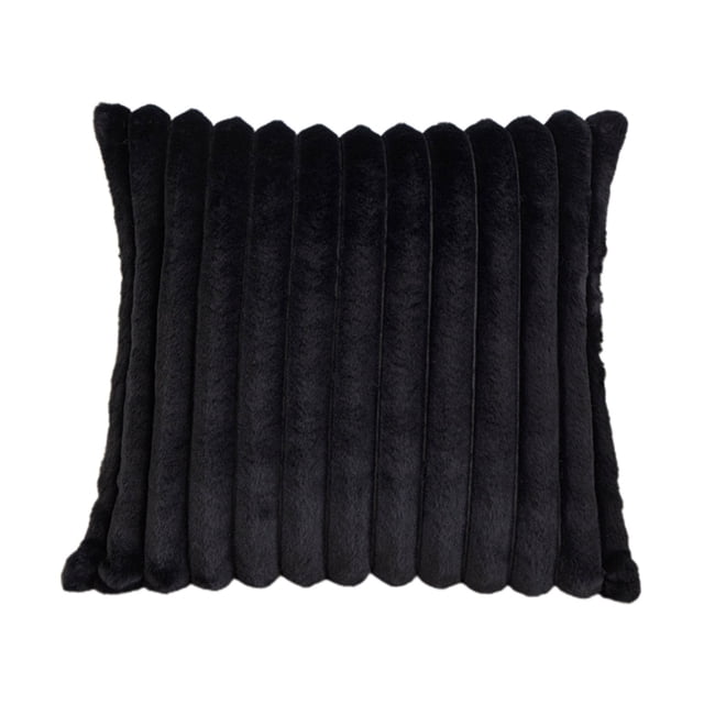 Plush Striped Decorative Pillow for Sofa and Bedroom - Soft and Supportive Cushion with Included Insert, 45x45cm