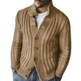 thumbnail image 2 of EGNMCR Jackets for Men Men's Fashion Fall Winter Sweater Loose Oversized Jacket, 2 of 3