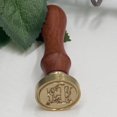 thumbnail image 2 of WHEANG Home Decor Fire Lacquer Seal Retro English Letter Copper Headquets Seal Wax Hand Account Seal and Copper Chapter Bronze Head One Size Multi-Color, 2 of 4