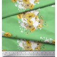 thumbnail image 3 of Soimoi Polyester Crepe Fabric Leaves & Wild Flower Floral Print Fabric by Yard 42 Inch Wide, 3 of 3