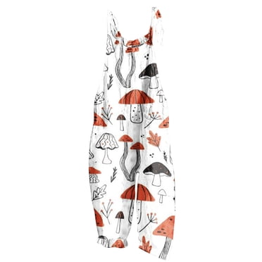 RKSTN Combinaisons pour Femmes Boho à Imprimé Floral d'Été Sans Manches Dos Nu Mode Amples Pantalons Longs Combinaisons
