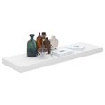 thumbnail image 3 of vidaXL Floating Wall Shelf High Gloss White 80x23.5x3.8 cm MDF, 3 of 5