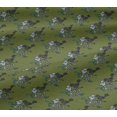 thumbnail image 5 of oneOone Viscose Jersey Fabric Leaves|Bird & Floral Block Decor Fabric Printed BTY 60 Inch Wide, 5 of 5