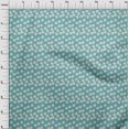 thumbnail image 4 of oneOone Cotton Poplin Turquoise Blue Fabric Floral Sewing Material Print Fabric By The Yard 56 Inch Wide-GL, 4 of 4