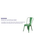 thumbnail image 2 of Commercial Grade 4 Pack Green Metal Indoor-Outdoor Stackable Chair, 2 of 9