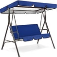 thumbnail image 3 of maytalsory Garden Swing Seat Cover Patio Cushion Protection Bench Covers Blue, 3 of 8