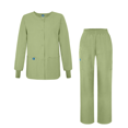 thumbnail image 1 of Adar Universal Women's Scrub Set - Warm-Up Scrub Jacket and Elastic Pull-On Pants, 1 of 5