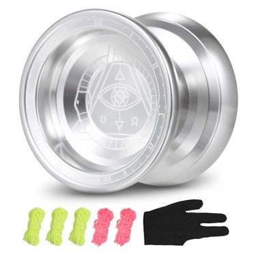yeacher Professional Yoyo Competitive Aluminum Yoyo Ball Yo Yo Gift with Strings and Glove