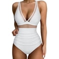 thumbnail image 1 of LSLJS Women's Swimsuit Mode Assortie Multi-Couleur Imprimée Ajustement Serré et Rassemblement Swimsuit, 1 of 7