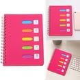 thumbnail image 2 of ZTTD 5 Subject Notebook, Spiral Notebooks College Ruled with Dividers Tabs, 240 Pages A5 Office Notebooks for Work, Professional Organizer Notebooks for Note Taking Office, Hot Pink, 2 of 9