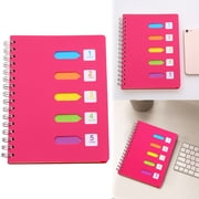 5 Subject Notebook College Ruled,Spiral Notebook Lined Journal with Dividers Tabs,All-in-One Organized Notebook,5 Subject Notebook with Removable Tabs to Separate Notes, 220 Pages