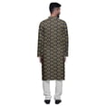 thumbnail image 3 of Atasi Printed Designer Rayon Button Down Casual Kurta With Pajama For Men, 3 of 4