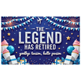 thumbnail image 1 of Decorative Design Retirement Party Banner Airplane Travel Themed Balloon Celebration for Office Party Event Decoration Photo Background, 1 of 5