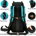thumbnail image 4 of 60L Travel Hiking Camping Backpack with Rain Cover,Backpack Water Resistant,Climbing Backpack for Men Women, 4 of 12