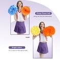 thumbnail image 2 of Lot de 2 Pompons de Cheerleading avec Poignée de Bâton pour Esprit d'Équipe Sports Danse Cheering Enfants Adultes, 2 of 7