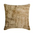 thumbnail image 1 of The HomeCentric Pillow Covers, Copper Pack of 2, 16"x16" (40x40 cm) Throw Pillows, Linen Patchwork, Foil & Quilted Throw Pillows For Couch, Striped Pattern Modern Style Easter - Copper Lane, 1 of 3