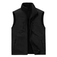 thumbnail image 2 of Birdeem Mens Thin Workwear Solid Color Stand Collar Sleeveless Jacket Tank Tops, 2 of 6