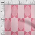 thumbnail image 2 of oneOone Velvet Pink Fabric Geometric Allover Shape Craft Projects Decor Fabric Printed By The Yard 58 Inch Wide, 2 of 4