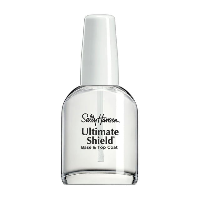 Sally Hansen Base Ultimate Shield® & Haut manteau, 2 en 1, La formule de panthénol aide à saisir la couleur des ongles, Nylon & Pro Vitamine B5 Les ongles des boucliers de formule