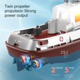 thumbnail image 5 of LEEYNEER 2.4Ghz RC Tugboat for Pools and Lakes  1/144 Scale Mini RC Tugboat  High-Speed Remote Control Boats Ship with Double Motor and LED Light Boats Water Toys, 5 of 5