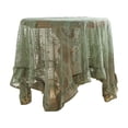 thumbnail image 1 of Nappe en Dentelle pour Salon, Housse Anti-Poussière pour Meuble Télé, Nappe Décorative pour Table Ronde, Nappe Décorative Adaptée à de Multiples Situations, 1 of 6