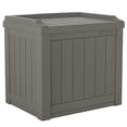 thumbnail image 2 of Suncast Coffre de Terrasse Extérieur de 22 gal pour Petit Patio avec Siège de Rangement, Pierre (Lot de 3), 2 of 9