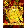 thumbnail image 1 of Carolines Treasures PJC1034GF Happy Happy Day Owl Flag Garden Size, 1 of 1