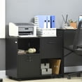 thumbnail image 2 of Vinsetto Lateral File Cabinet with Wheels Mobile Printer Stand, 2 of 10