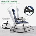 thumbnail image 4 of Costway Chaise Berçante Pliante à Gravité Zéro pour Porche/patio Extérieur avec Appuie-Tête, 4 of 7