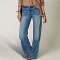 thumbnail image 1 of LOVZFMLL Women's Jeans, Pocket Low Rise Skinny Denim Pants Blue, 2XL, 1 of 9