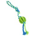 thumbnail image 3 of Dog Training Treats Teething Rope Toy, Bite Resistant Dog Puzzle Teething Toy Healthy  For Chewing For Puppies Green, 3 of 8