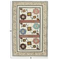 thumbnail image 2 of Casavani Handmade Cotton Area Rug Bohemian Beige Hallway Stair Runner Rug 4x10 feet, 2 of 5