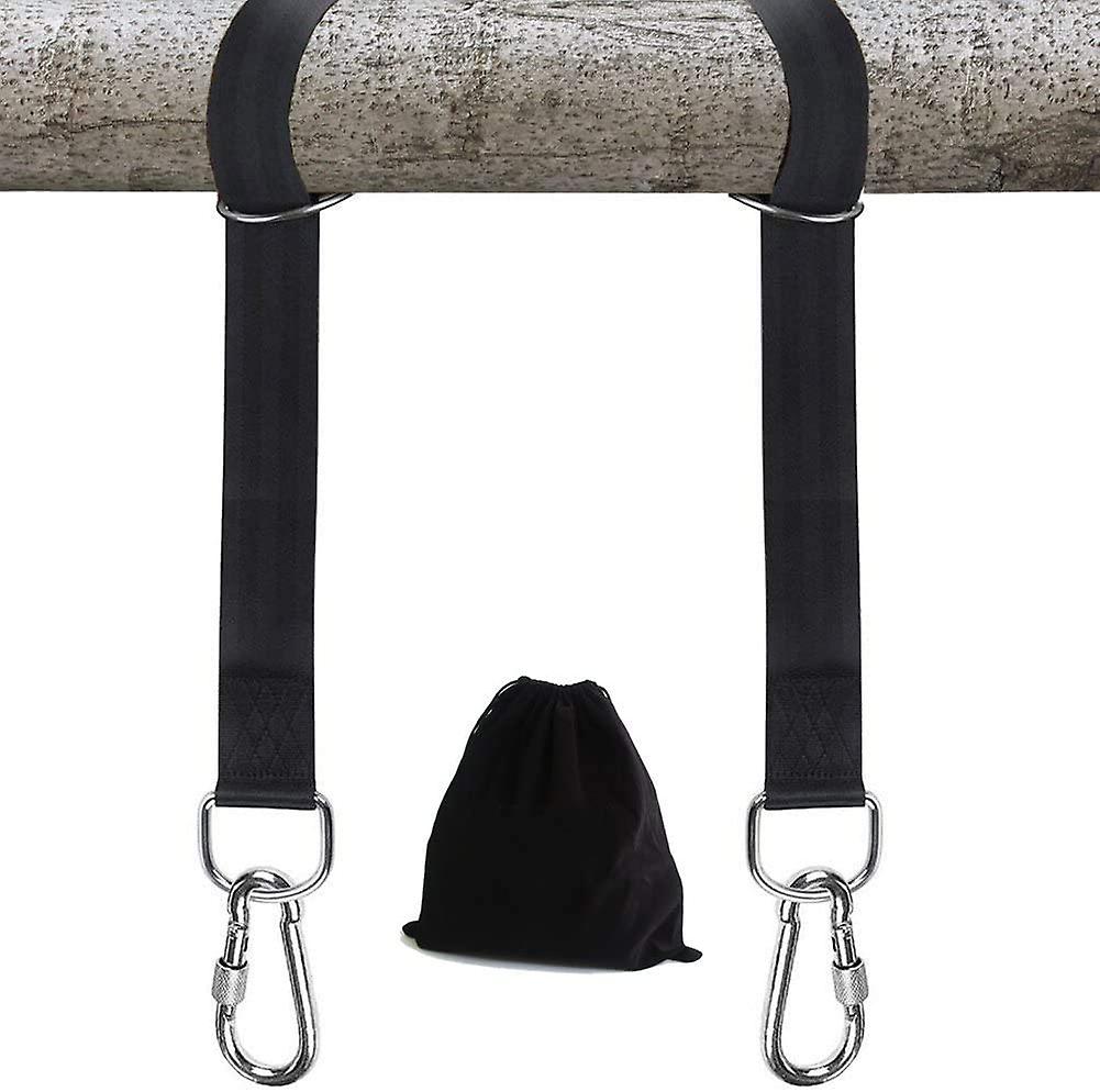 Welded Swing Hanger Kit For Quick And Easy Mounting Of Swing Hangers On Trees 2 Straps And Carabiner, Perfect For Swing Hammocks