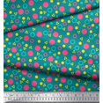 thumbnail image 3 of Soimoi Silk Fabric Circle,Dot & Triangle Geometric Print Fabric by The Yard 42 Inch Wide, 3 of 3