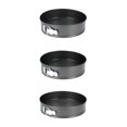 thumbnail image 1 of fastboy 3x Black Cake Baking Supplies Set With Spring Form Pan Durable And Heat Resistant Good Toughnes. balck, 1 of 6