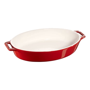STAUB Céramique Ceramique Plat Ovale en de 2 L pour Four, Cerisier