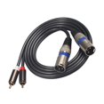 thumbnail image 2 of Dual XLR Stereo YCable Splitter Cord Compatible for Multimedia Speakers And Home Stereo 5FT, 2 of 8