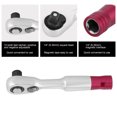thumbnail image 1 of 1/4 Ratcheting Wrench ,Mini 1/4 Inch Rachet Wrench Set Repair Tool For Vehicle Bicycle Bike Socket Wrench Kit Tool Silver, 1 of 8