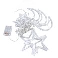 thumbnail image 2 of Curtain String Lights, Romantic Ambience 126 LED Battery Powered Length 3 Meters Star Moon Curtain String Lights  For Restaurants For Gardens For Terraces, 2 of 8
