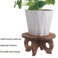 thumbnail image 4 of Support d'Ornement de Bureau Intérieur Tabouret en Bois Table pour Présentation sur Piédestal - Petit Support Rond en Bois pour Présentation de Pots de Fleurs Style Ferme, 4 of 7