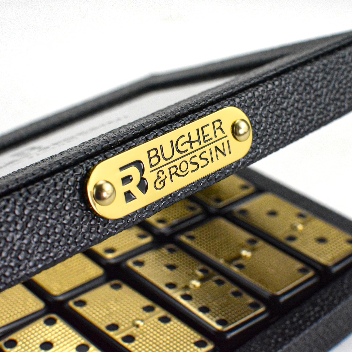 Bucher&Rossini Metal Surface Dominoes Set Double 6 for Adults and