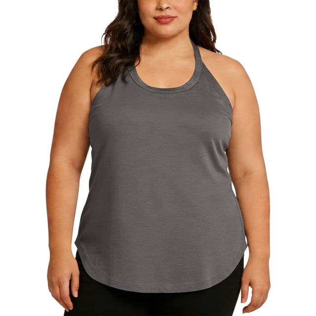TACILIP Womens Camisole Tank Tops Plus Size Racerback Crewneck Workout Tops Sleeveless Gym Yoga Summer Outfits