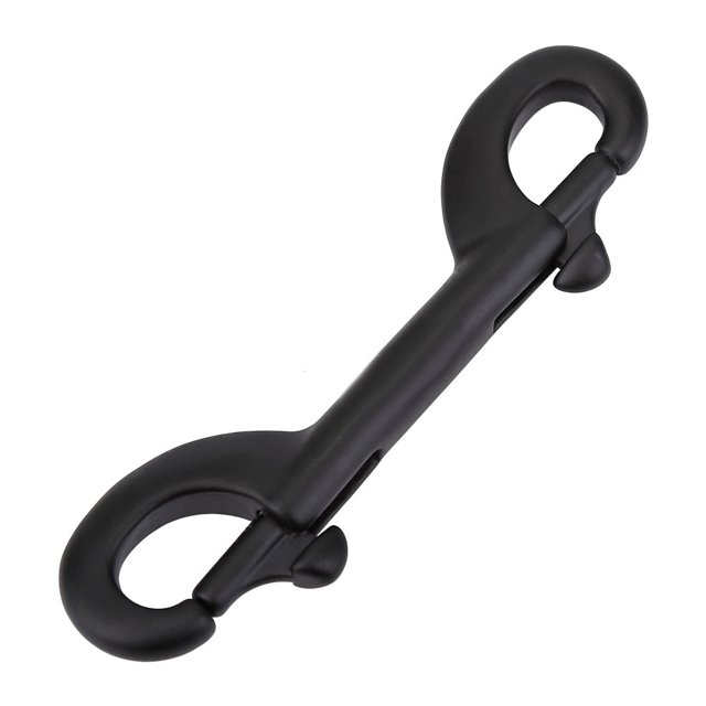 Colliers de Sory à Double Extrémité en Acier Inoxydable Noir Garder Plongée Durable en Acier Inoxydable à Double Extrémité Clip Crochet Boucle de Plongée 100mm